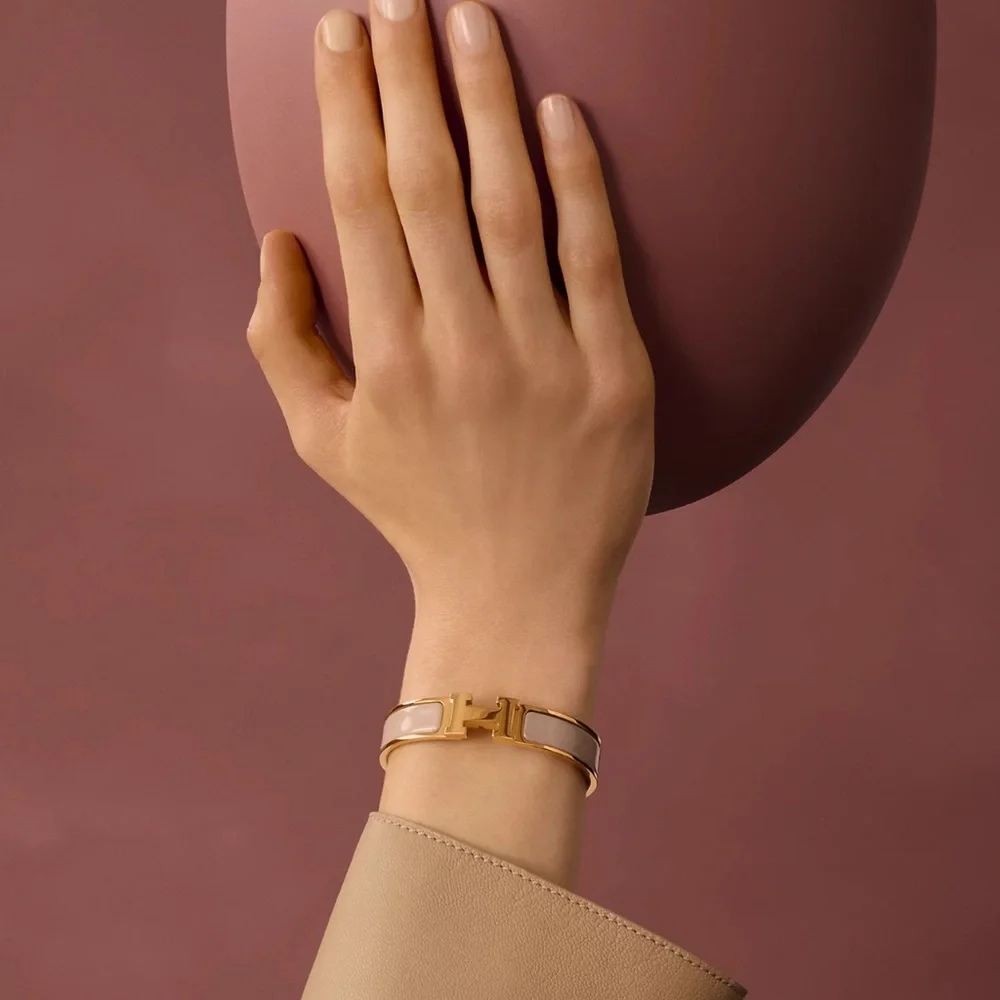 Hermes Clic H bracelet - Marron Glacé - Picture 2 of 9